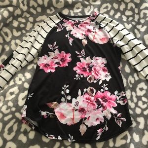 Floral stripped Shirt